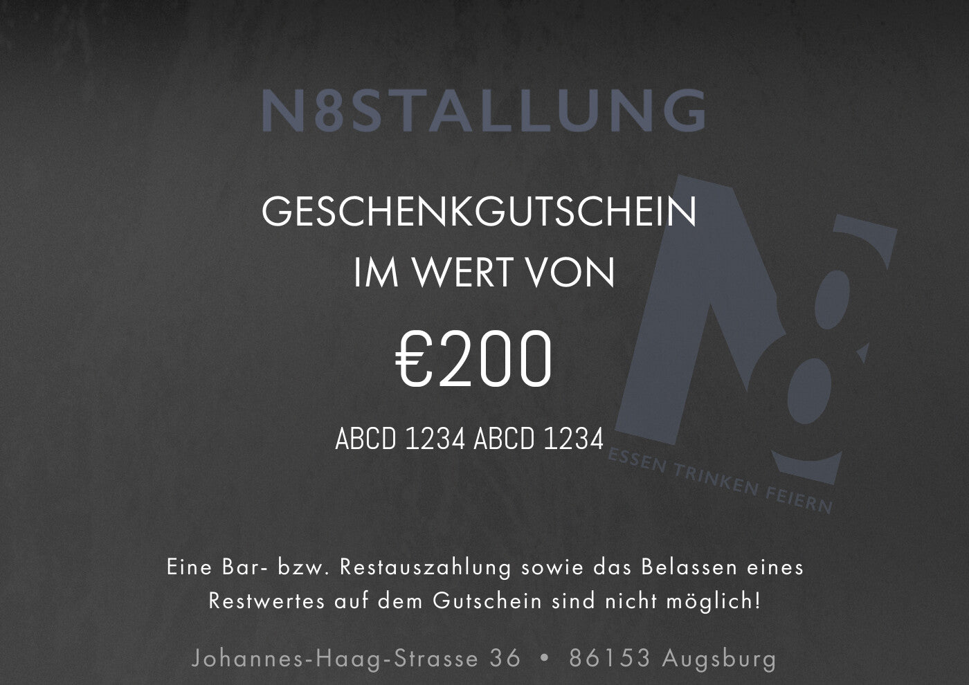 Gutschein Nachtstallung